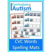 CVC Words Train Phonics Spelling P Mats 